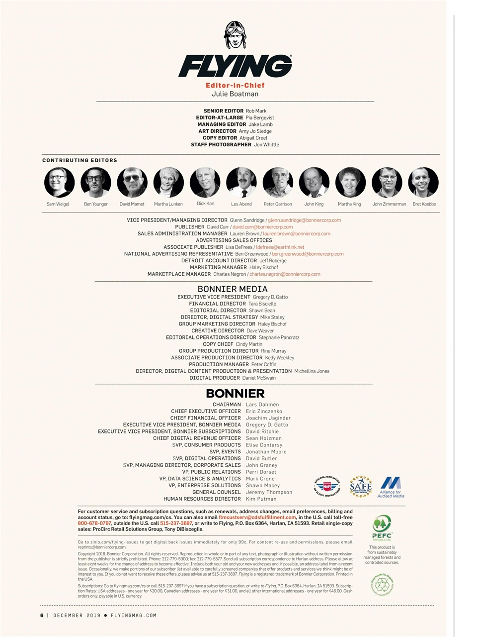 FLYING Magazine Preview Pages