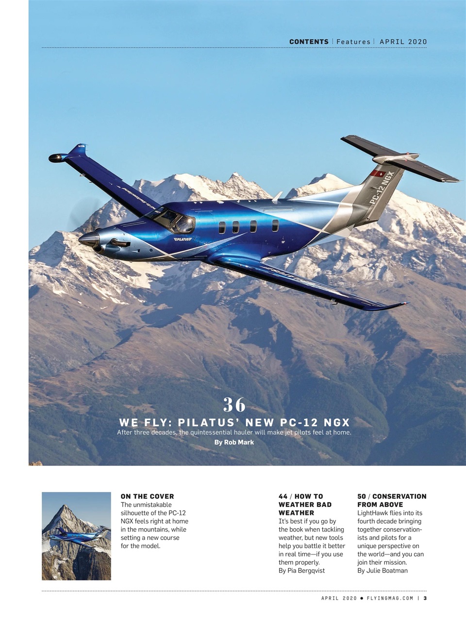 FLYING Magazine Preview Pages