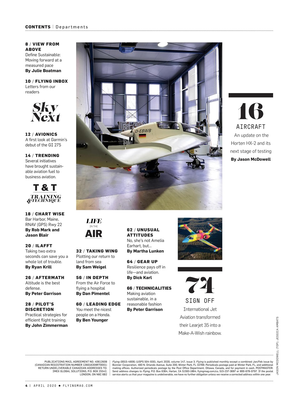 FLYING Magazine Preview Pages