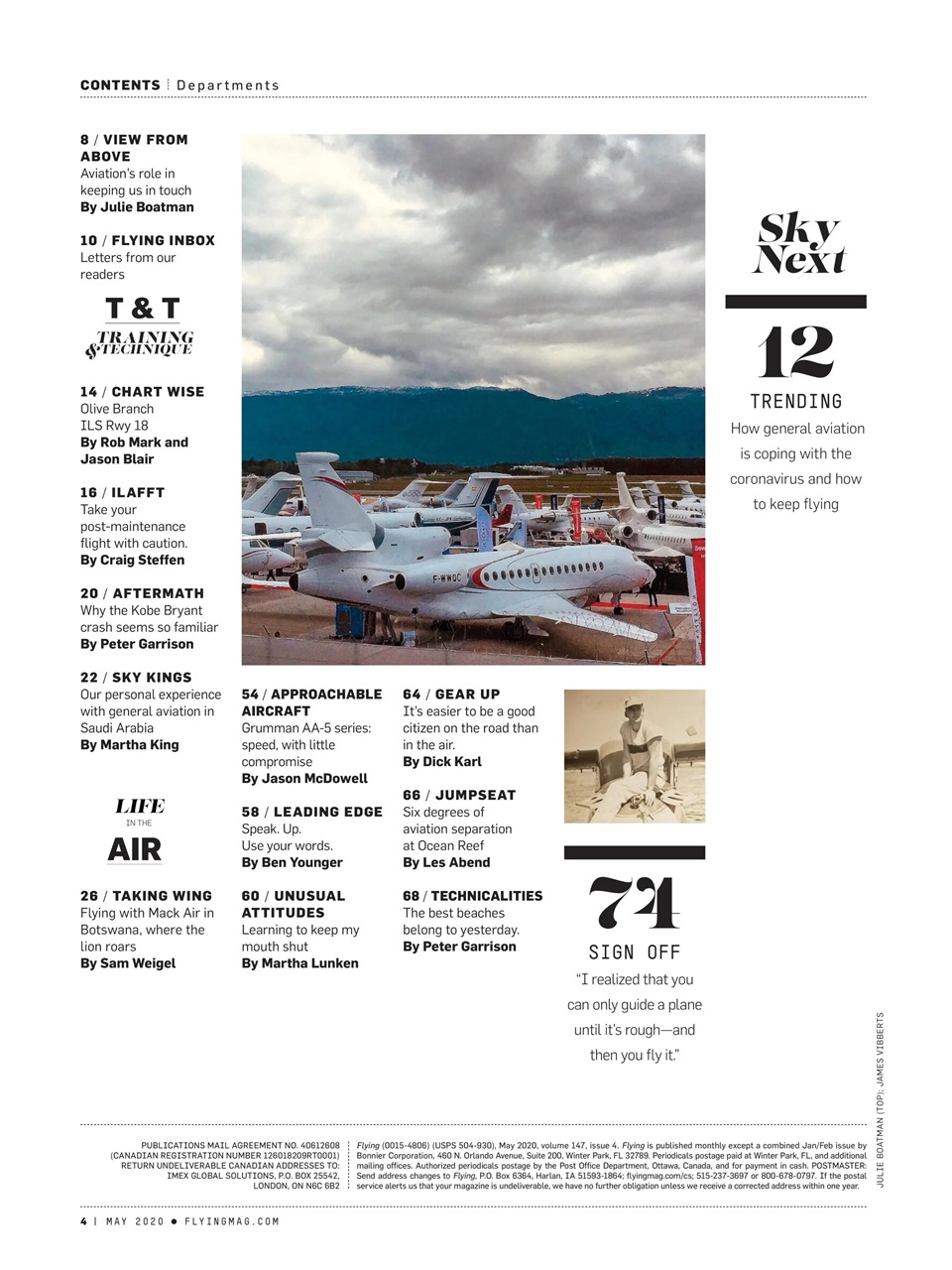 FLYING Magazine Preview Pages