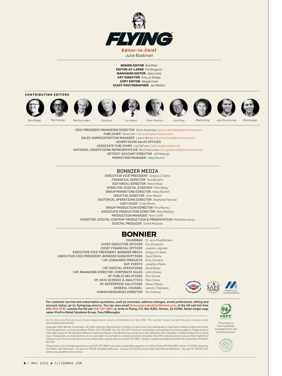 FLYING Magazine Preview Pages