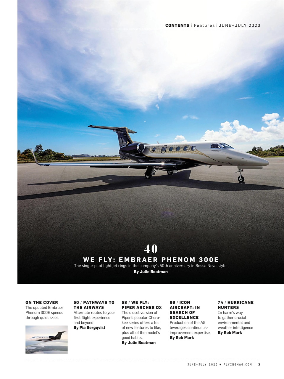 FLYING Magazine Preview Pages