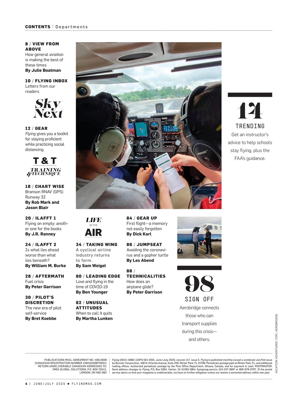 FLYING Magazine Preview Pages