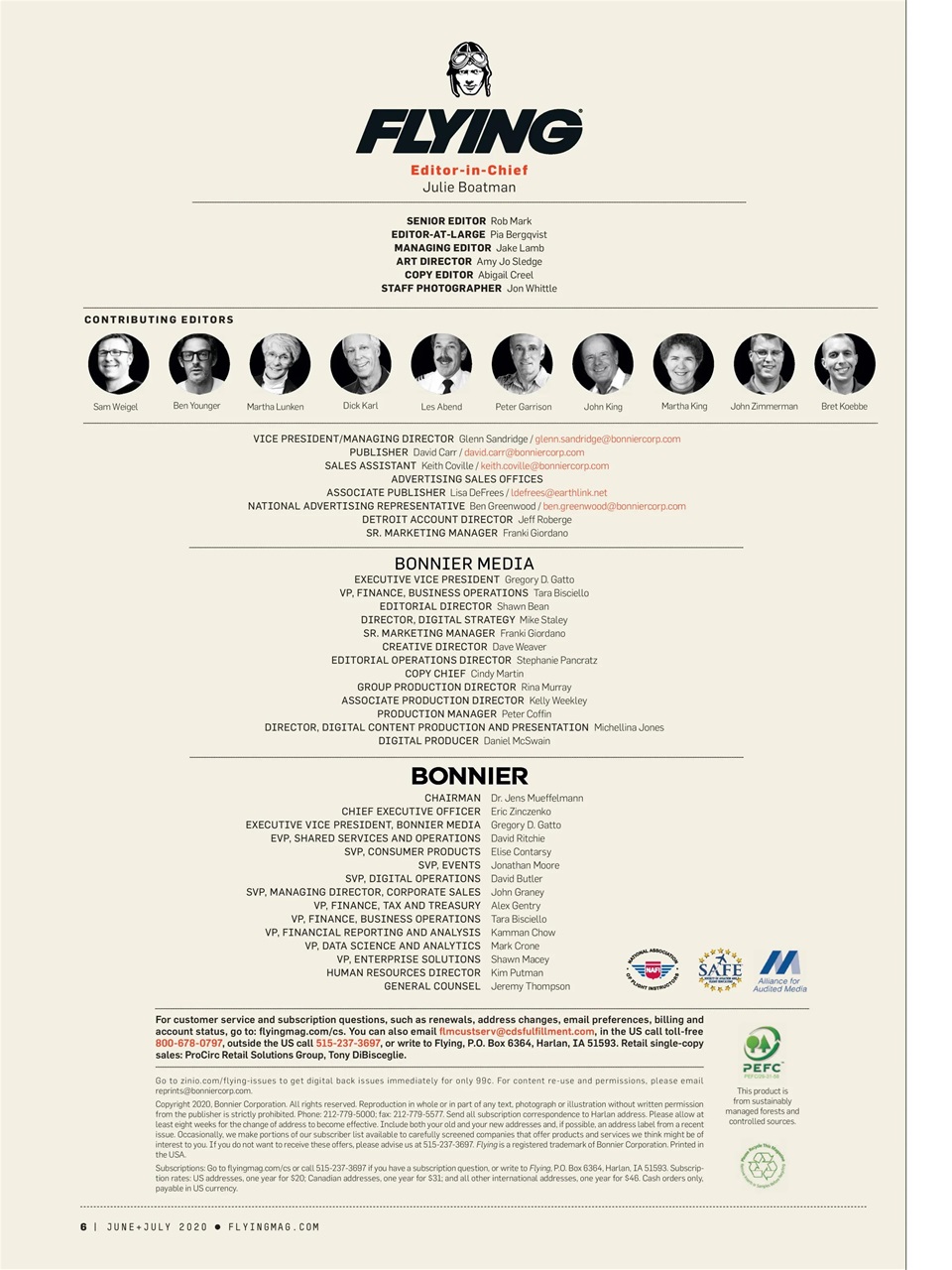 FLYING Magazine Preview Pages