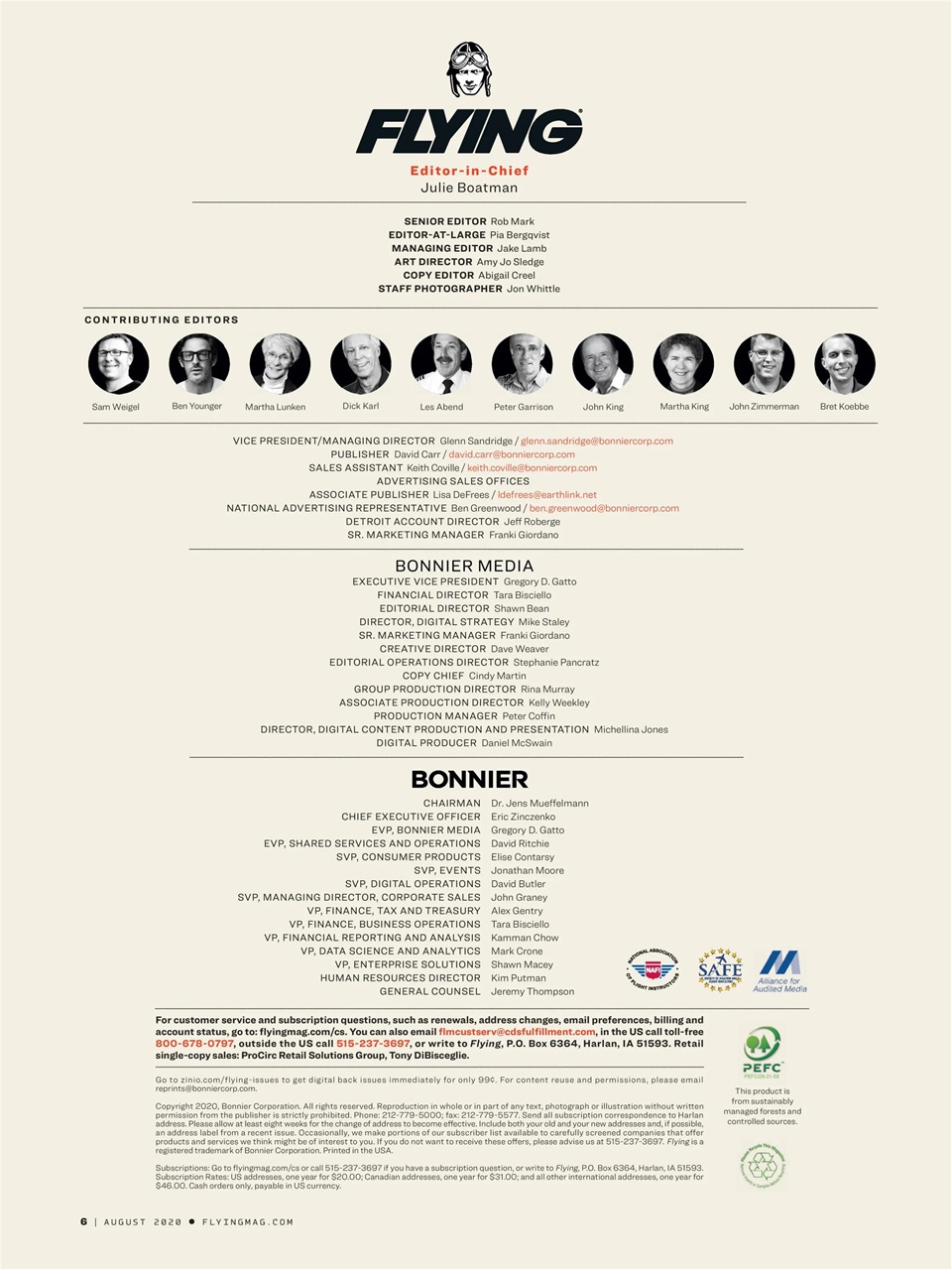 FLYING Magazine Preview Pages