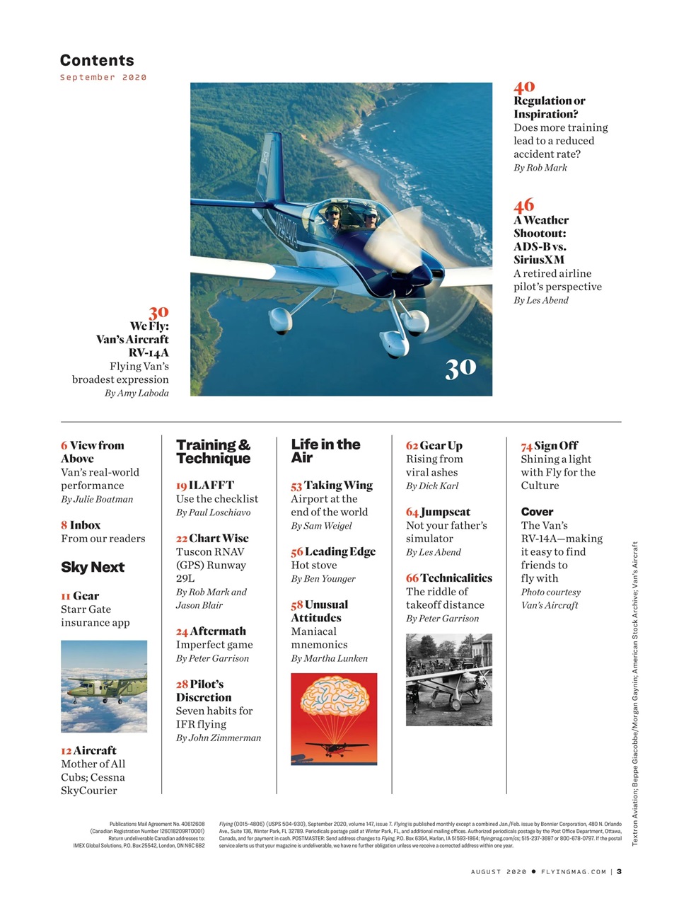 FLYING Magazine Preview Pages