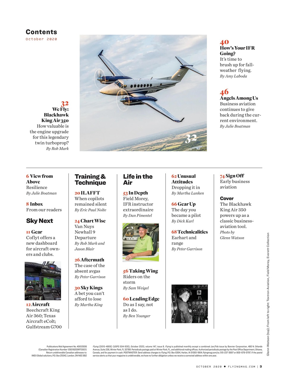 FLYING Magazine Preview Pages