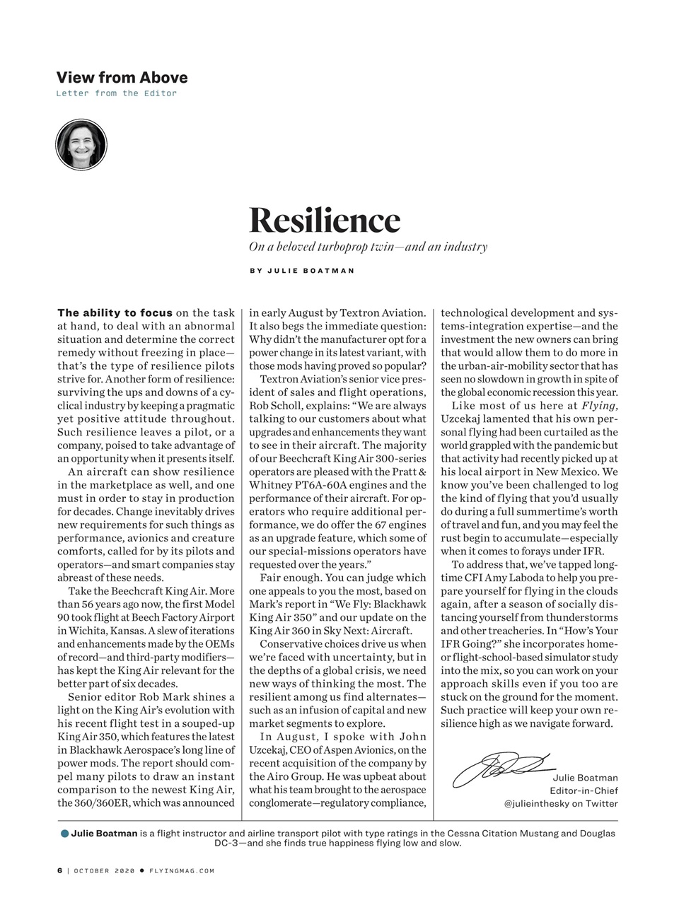 FLYING Magazine Preview Pages