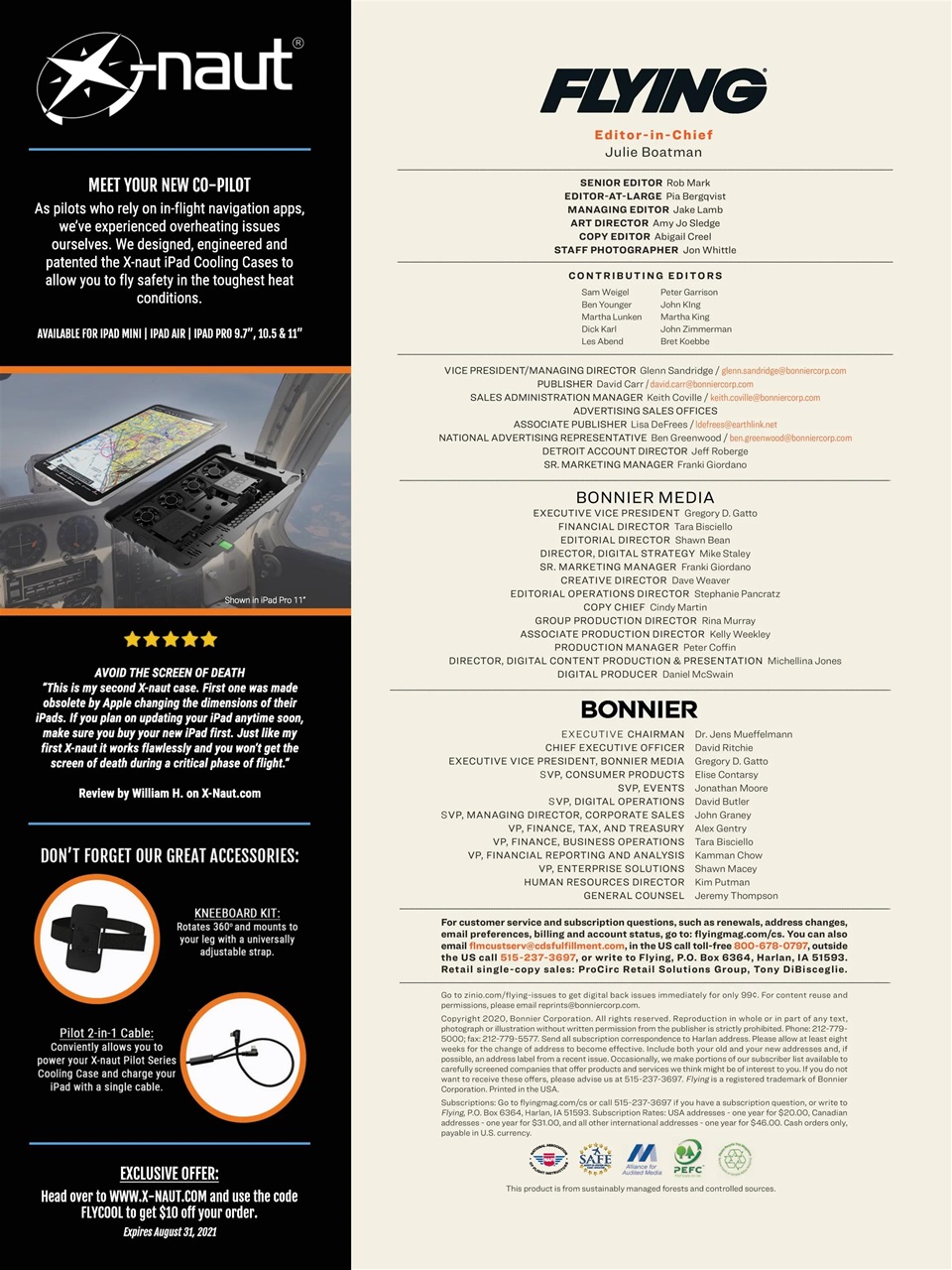 FLYING Magazine Preview Pages