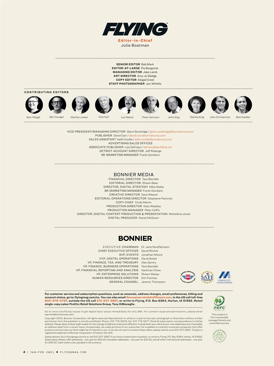 FLYING Magazine Preview Pages