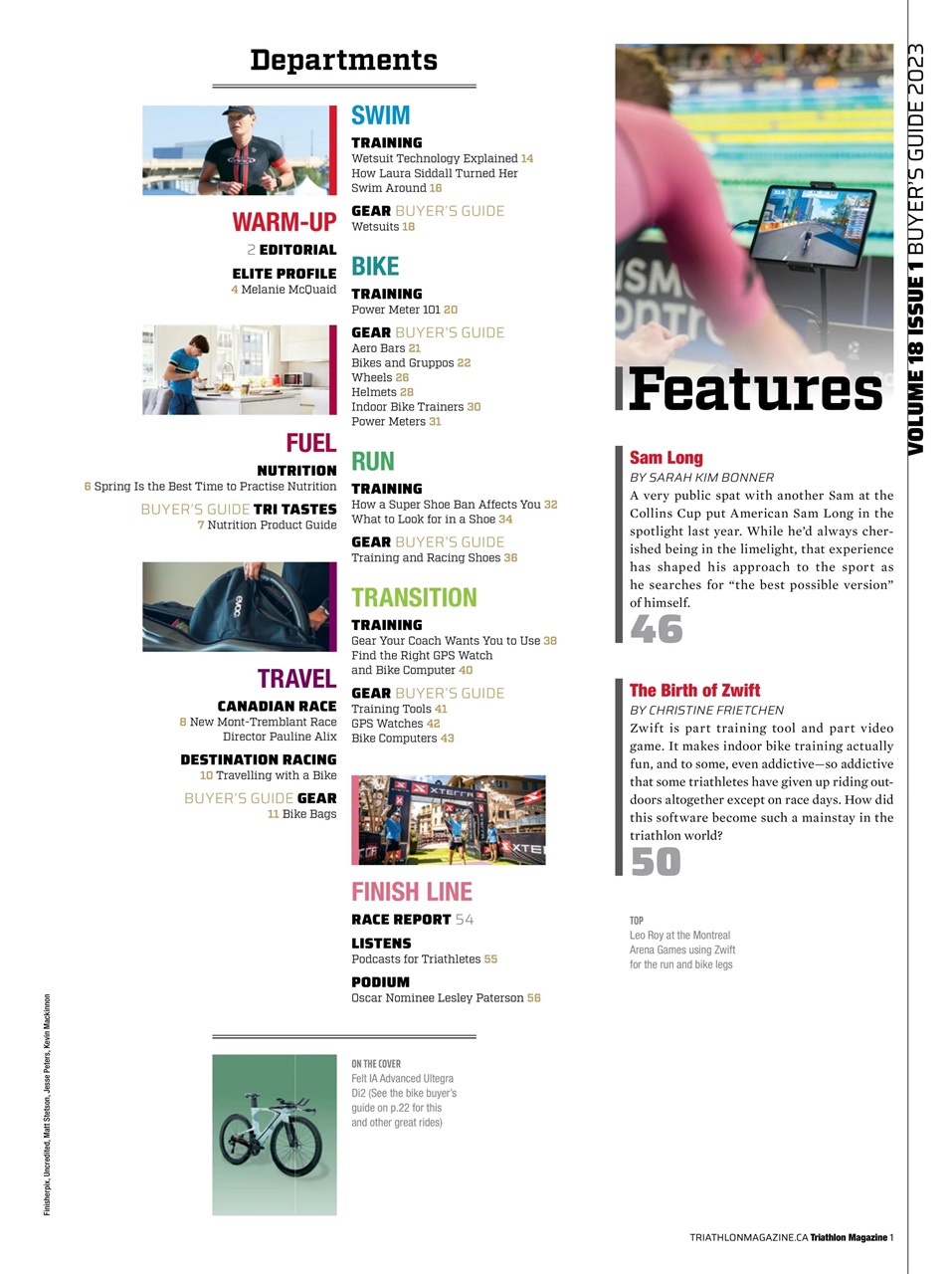 Triathlon Magazine Canada Preview Pages