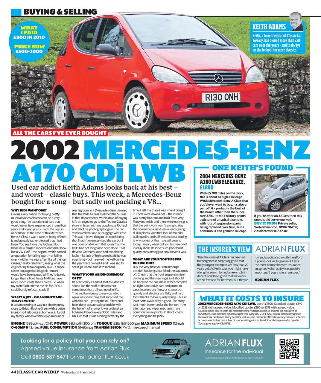 Classic Car Weekly Preview Pages