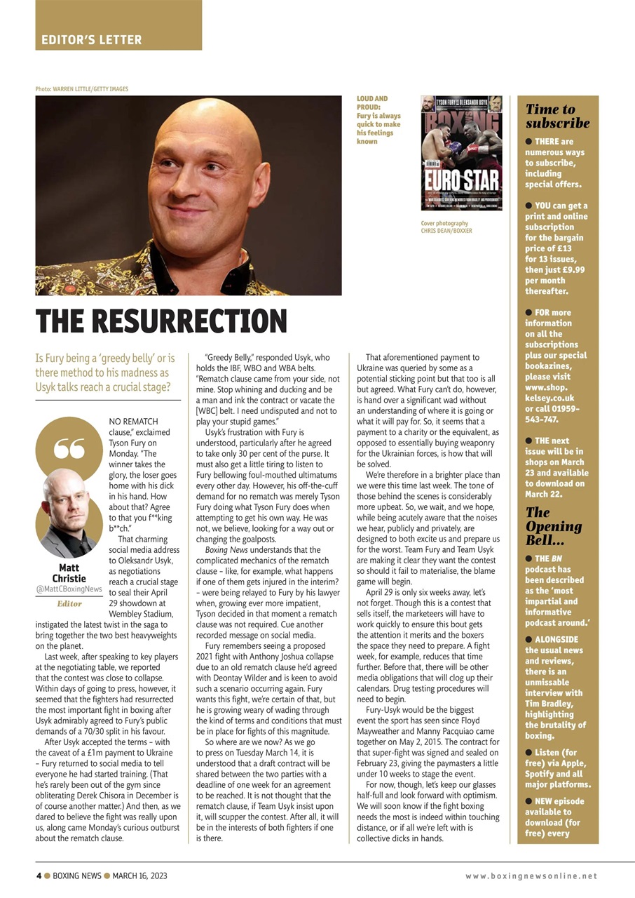 Boxing News Preview Pages