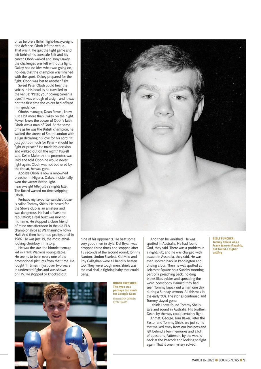 Boxing News Preview Pages