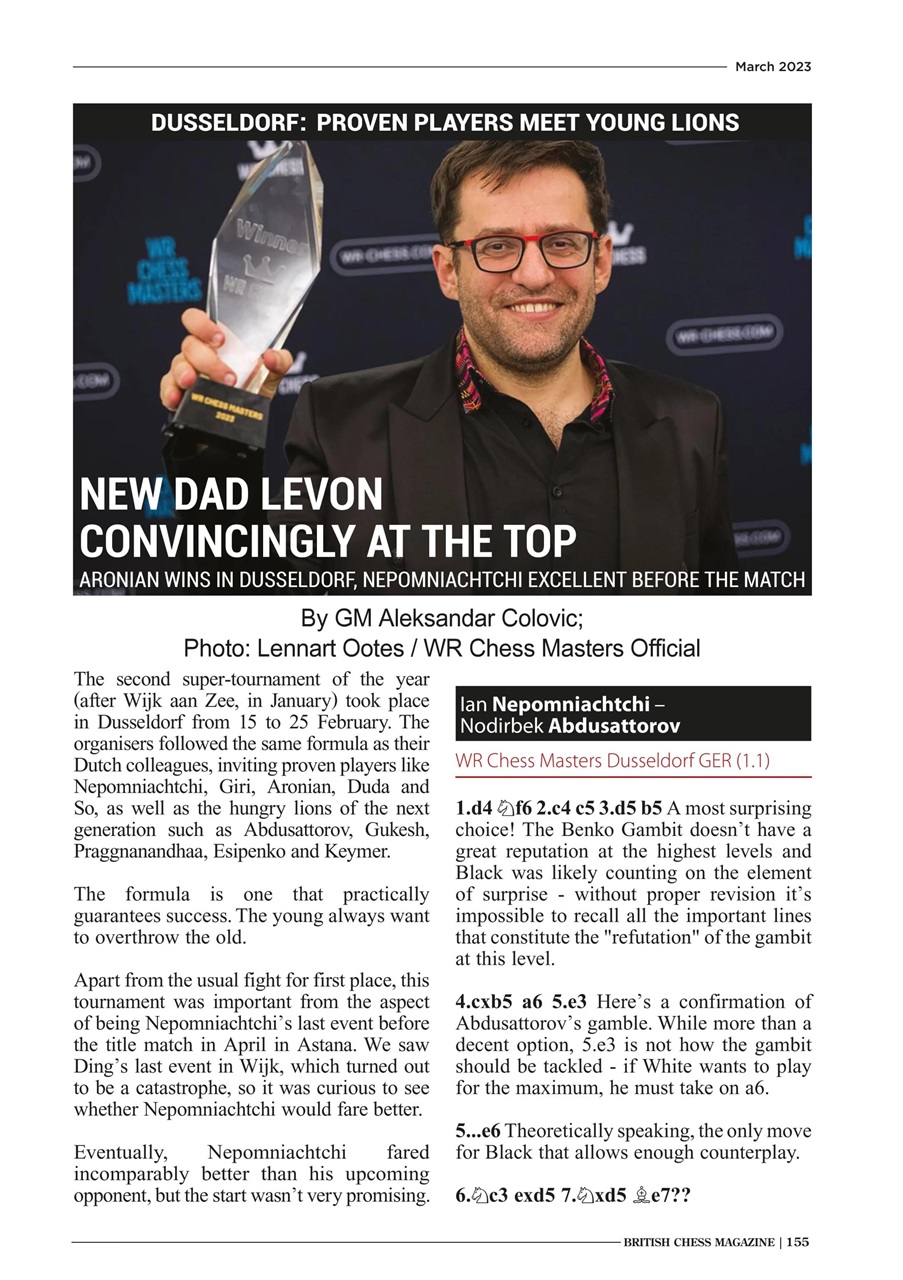 British Chess Magazine Preview Pages