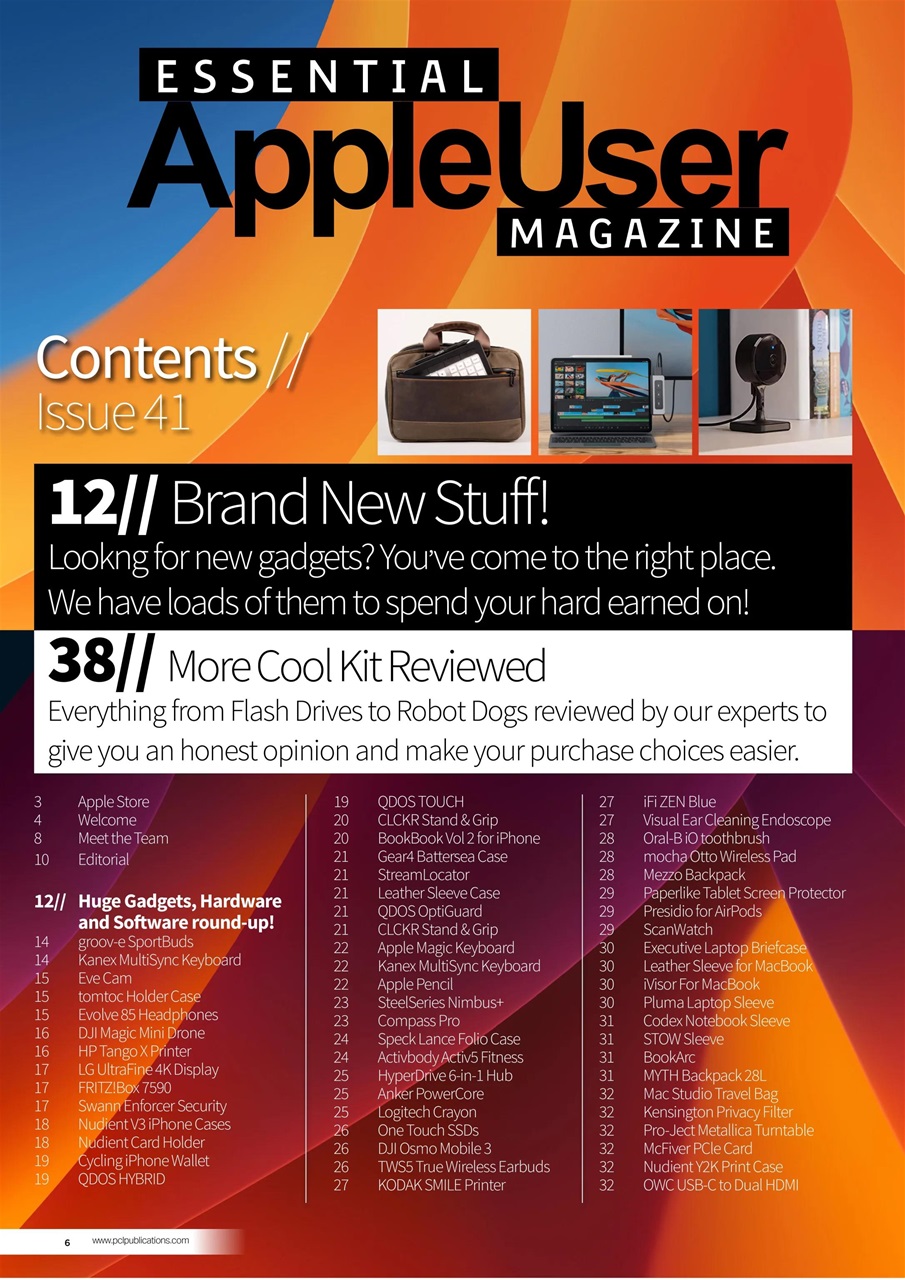 Essential Apple User Preview Pages