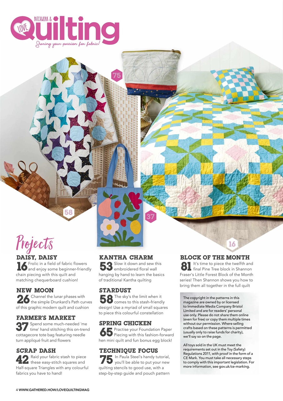 Love Patchwork & Quilting Preview Pages