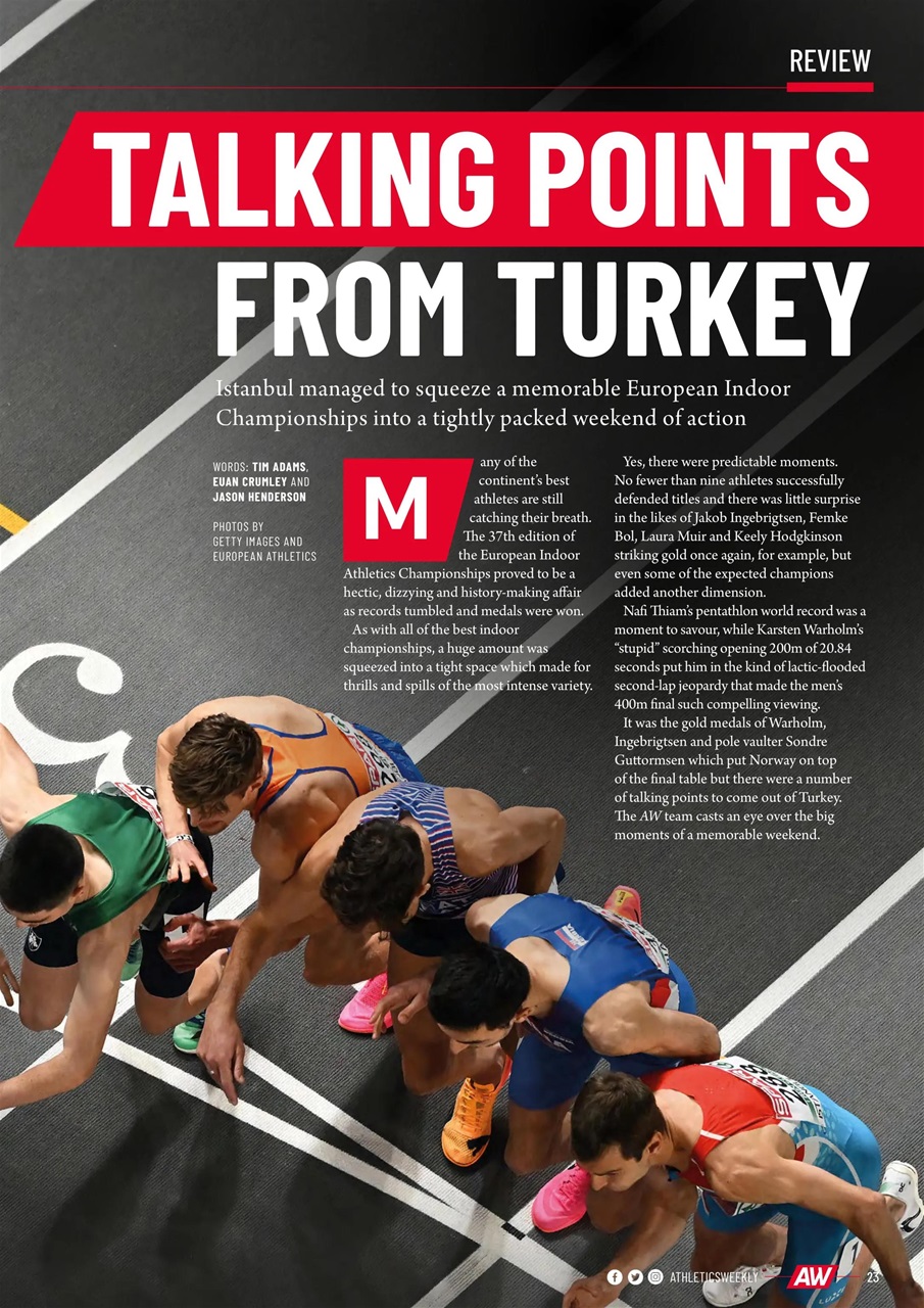 AW – Athletics Weekly Magazine Preview Pages