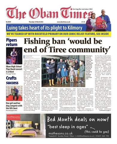 The Oban Times & Lochaber Times issue 16th March, 2023