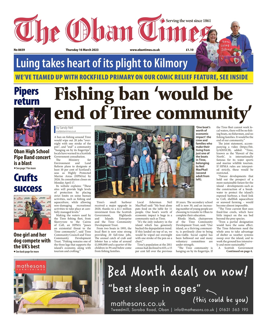 The Oban Times & Lochaber Times Preview Pages