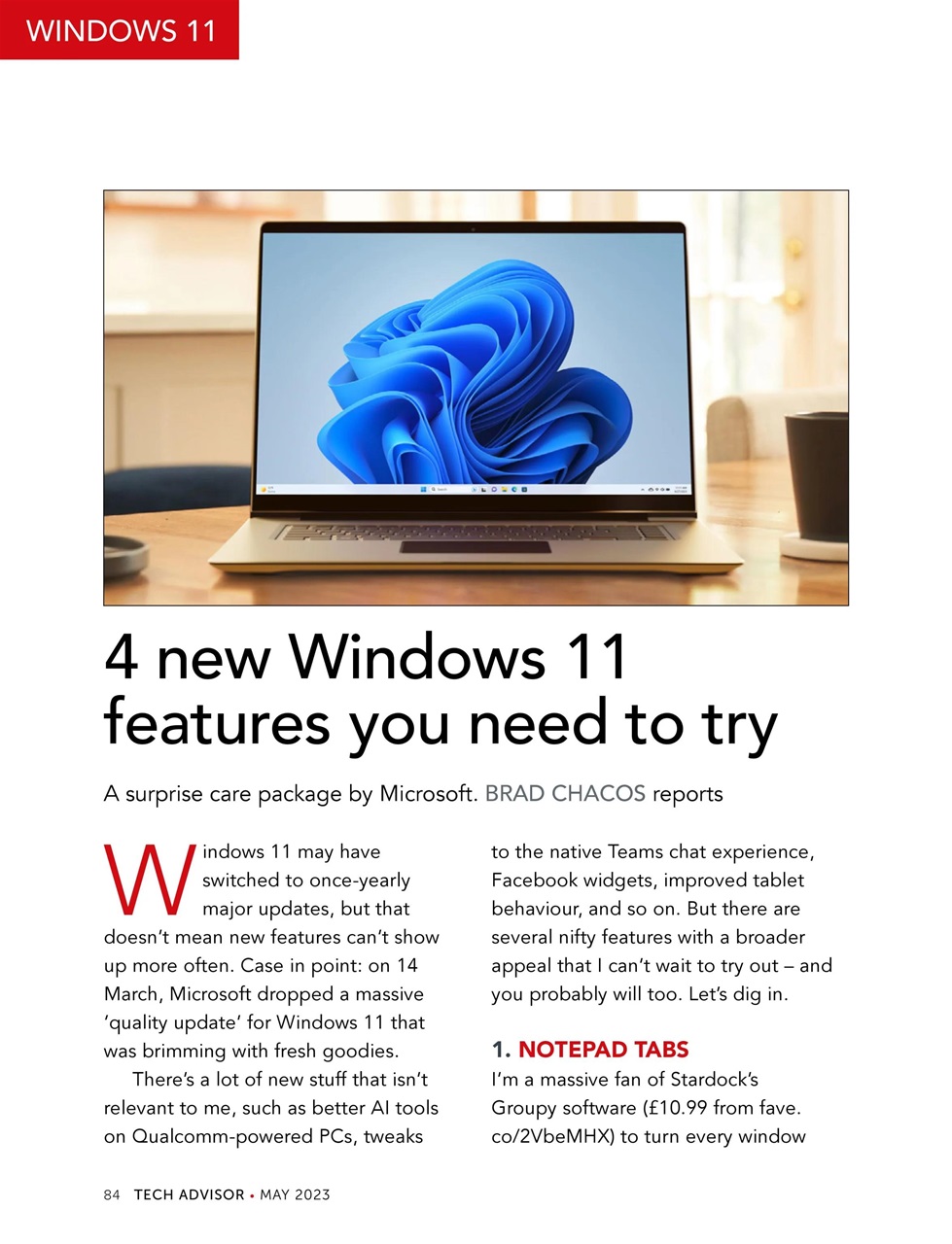 Tech Advisor Preview Pages