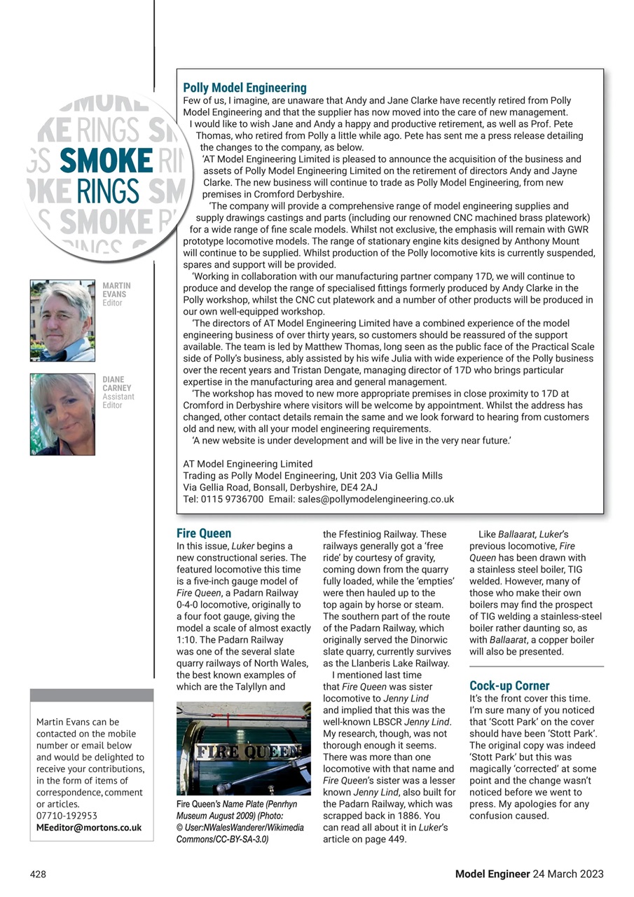 Model Engineer Preview Pages