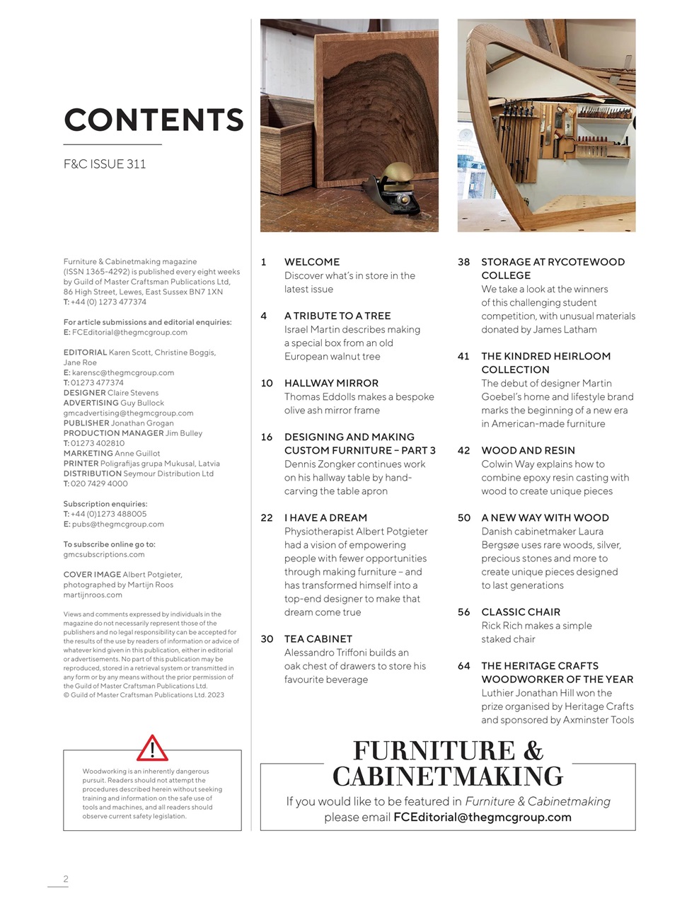 Furniture & Cabinetmaking Preview Pages