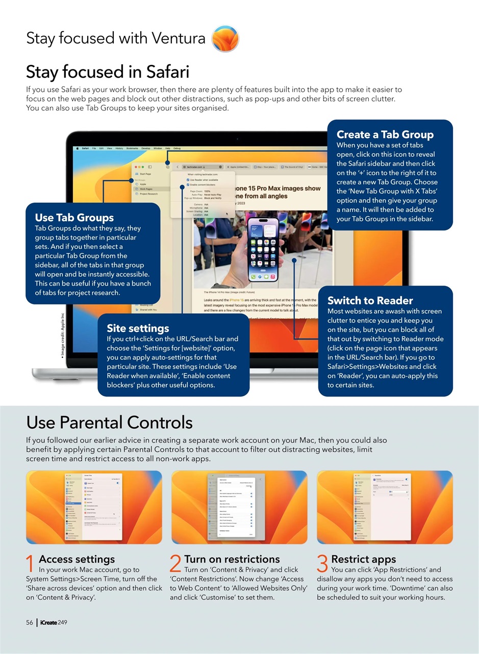 iCreate Preview Pages