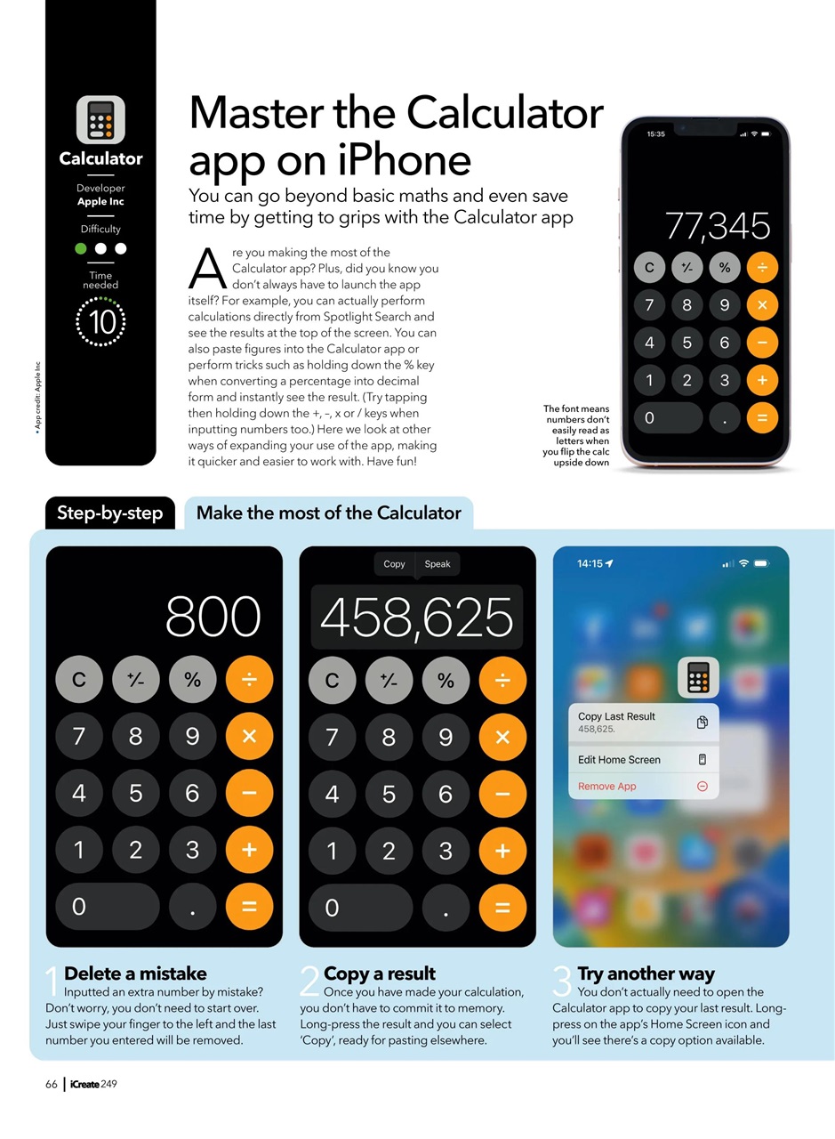 iCreate Preview Pages