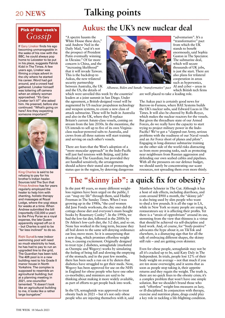 The Week Preview Pages