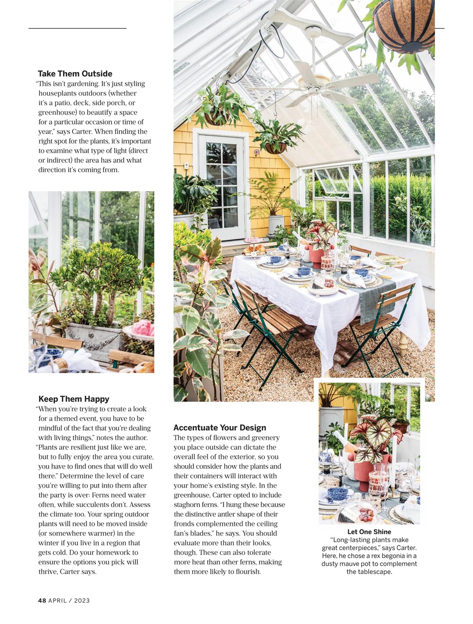 Southern Living Magazine April 2023 Back Issue