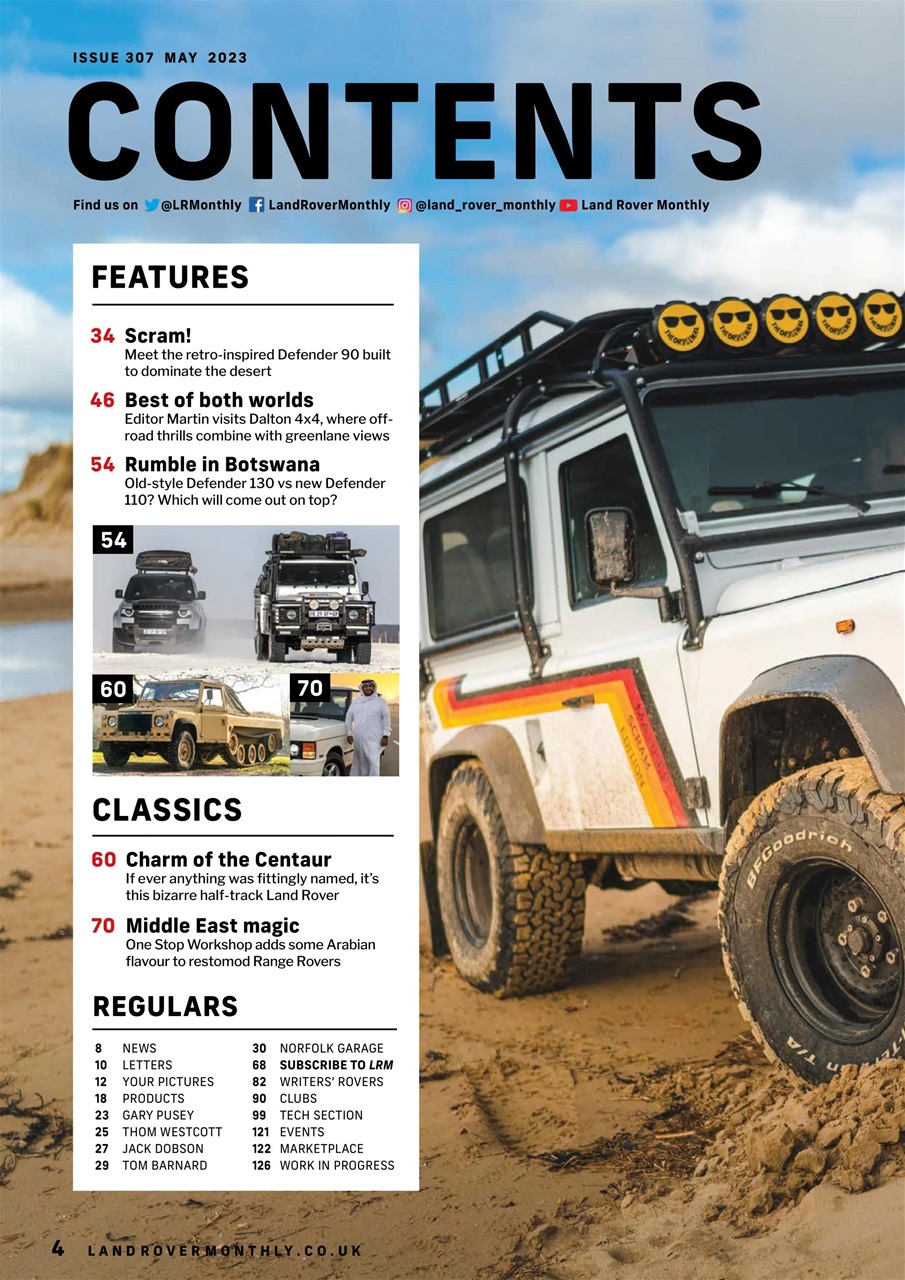 Land Rover Monthly Preview Pages