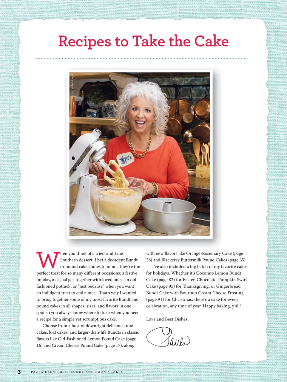 Cooking with Paula Deen Magazine - Best Bundt and Pound Cakes Special Issue