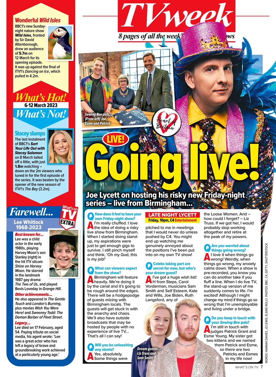 What's on TV Preview Pages