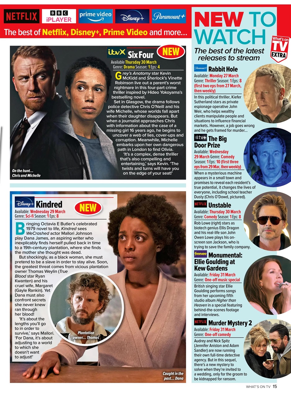 What's on TV Preview Pages