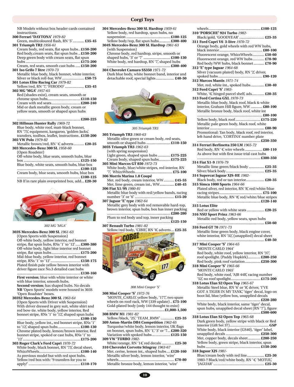 Toy Collectors Price Guide Preview Pages