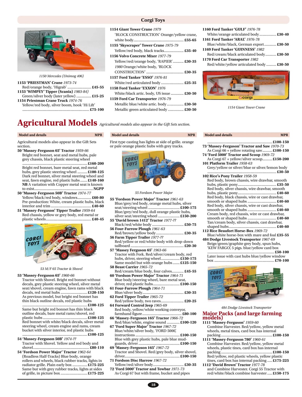 Toy Collectors Price Guide Preview Pages