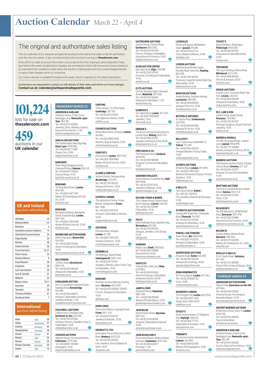 Antiques Trade Gazette Preview Pages
