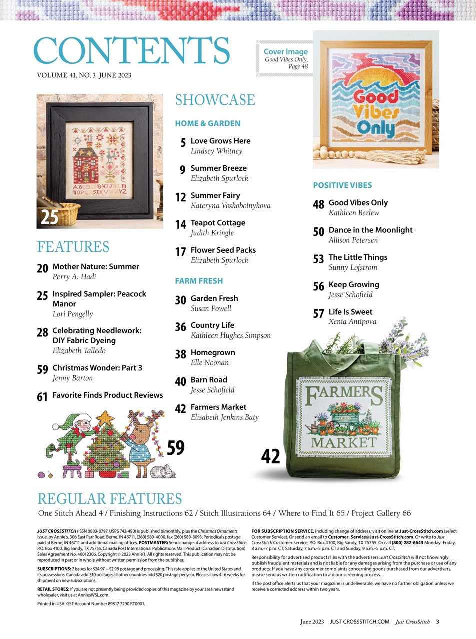 Just CrossStitch Preview Pages