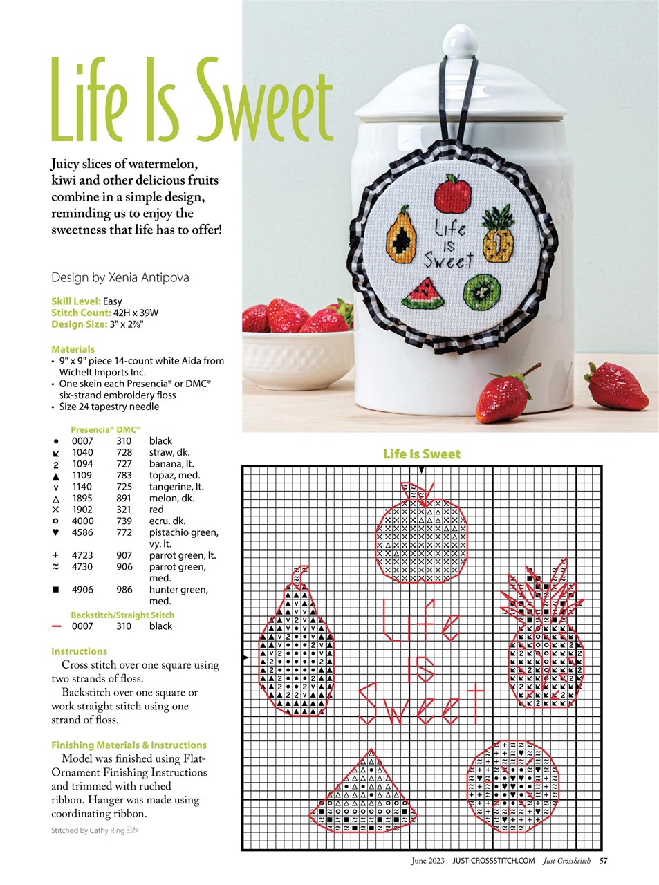 Just CrossStitch Preview Pages