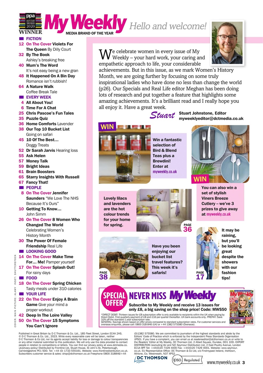 My Weekly Preview Pages