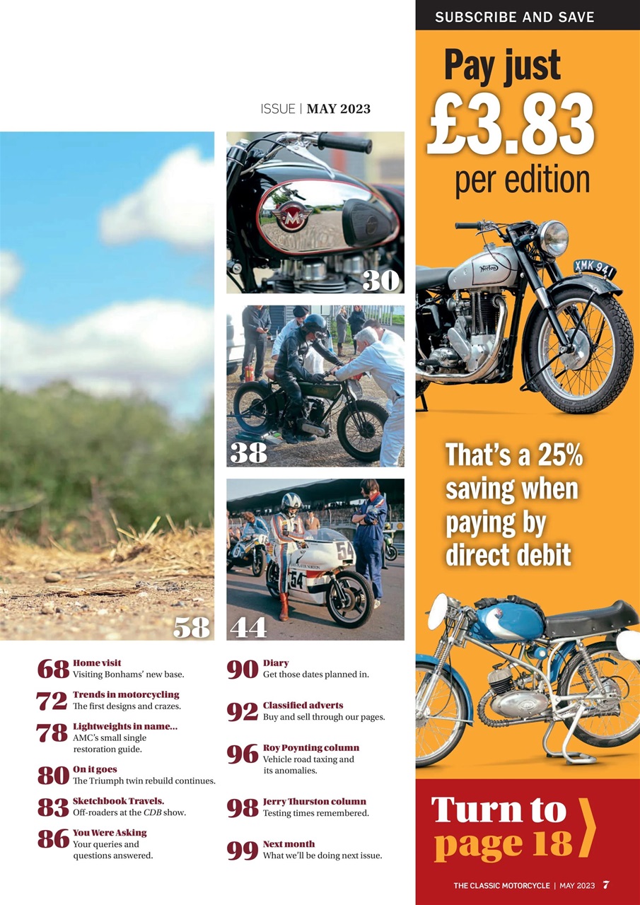 The Classic MotorCycle Preview Pages