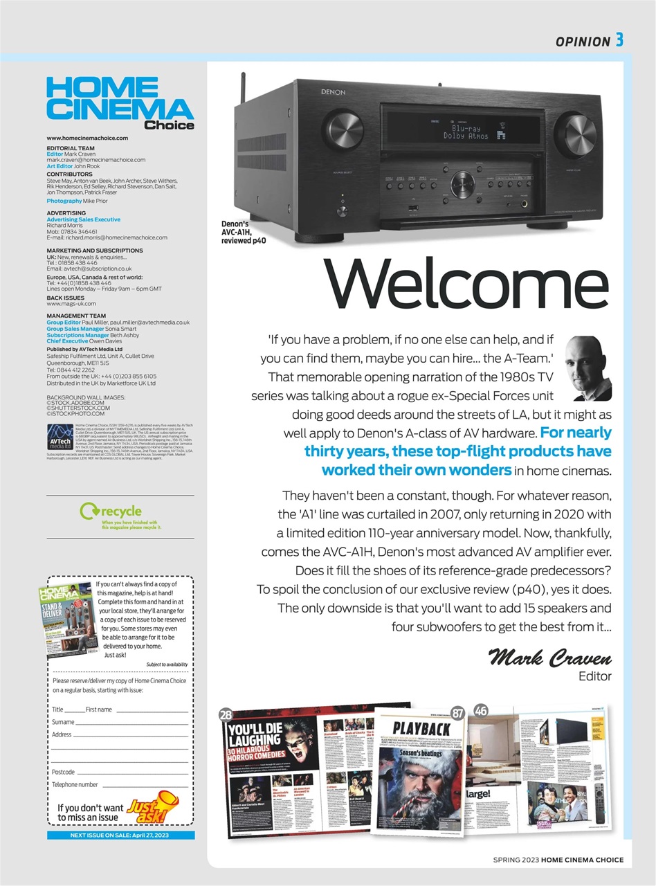 Home Cinema Choice Preview Pages
