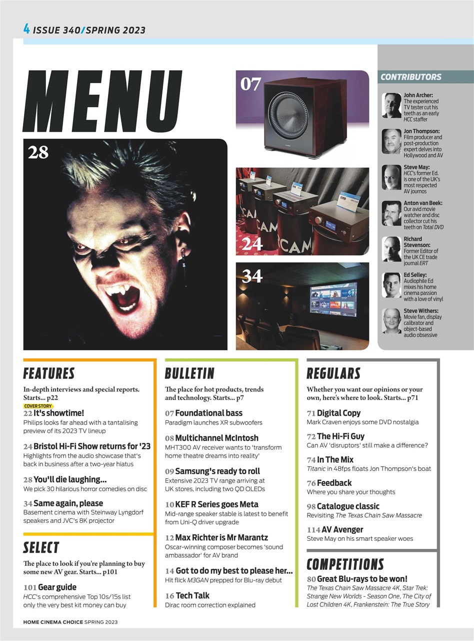 Home Cinema Choice Preview Pages