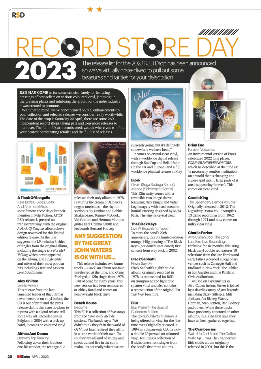 Hi-Fi Choice Preview Pages