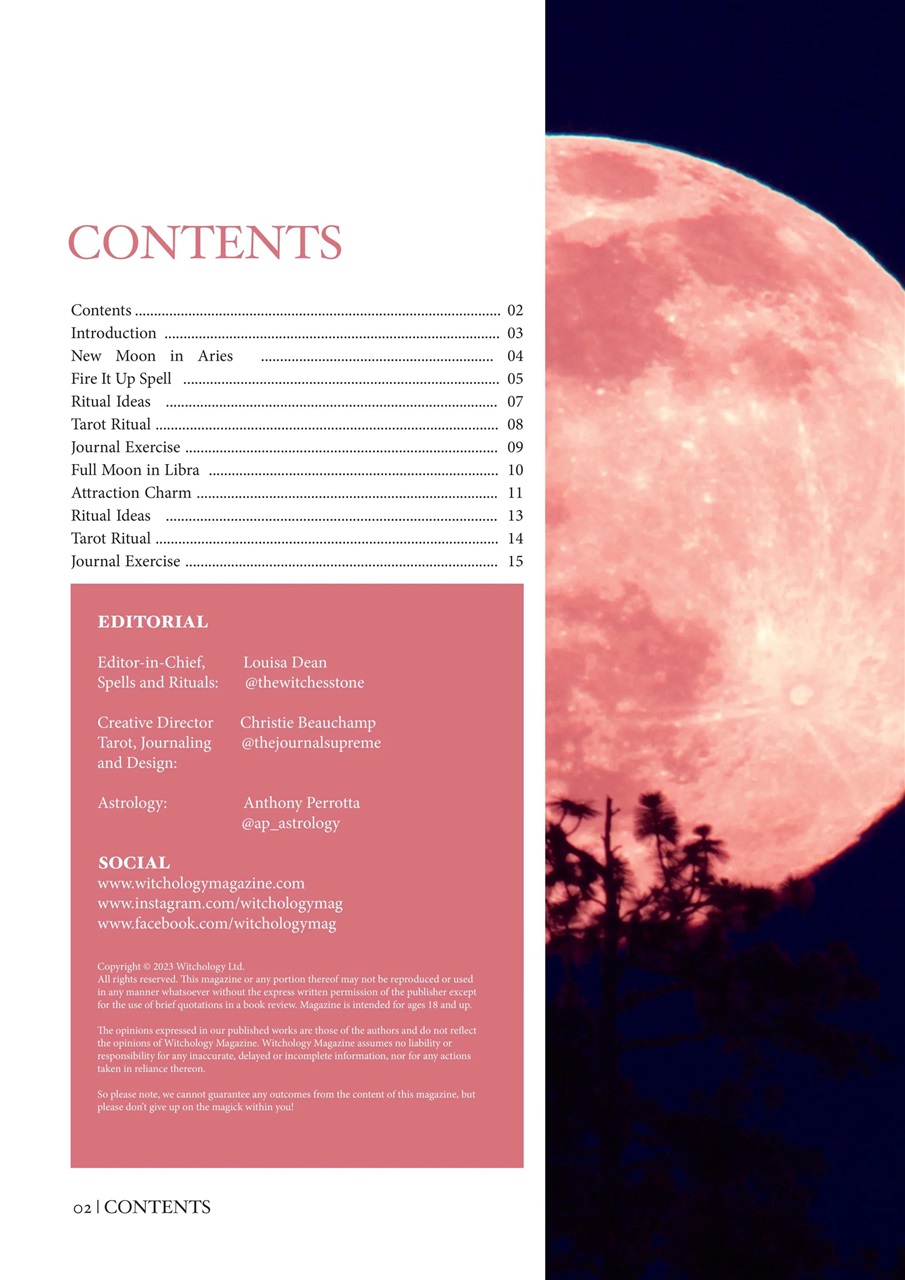Witchology Magazine Preview Pages