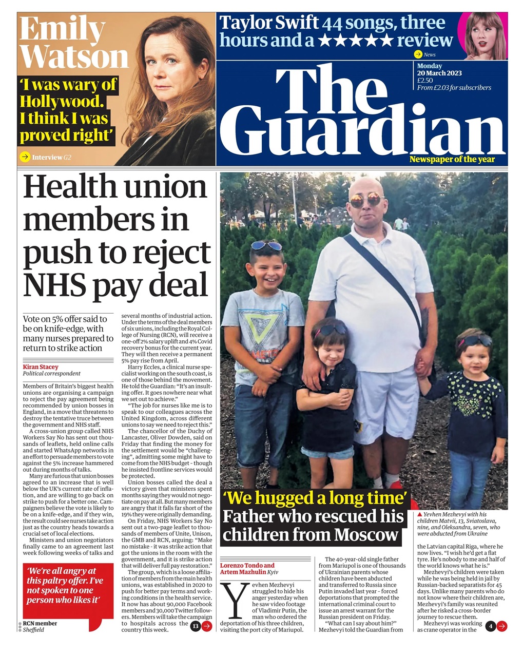 The Guardian Newspaper Preview Pages