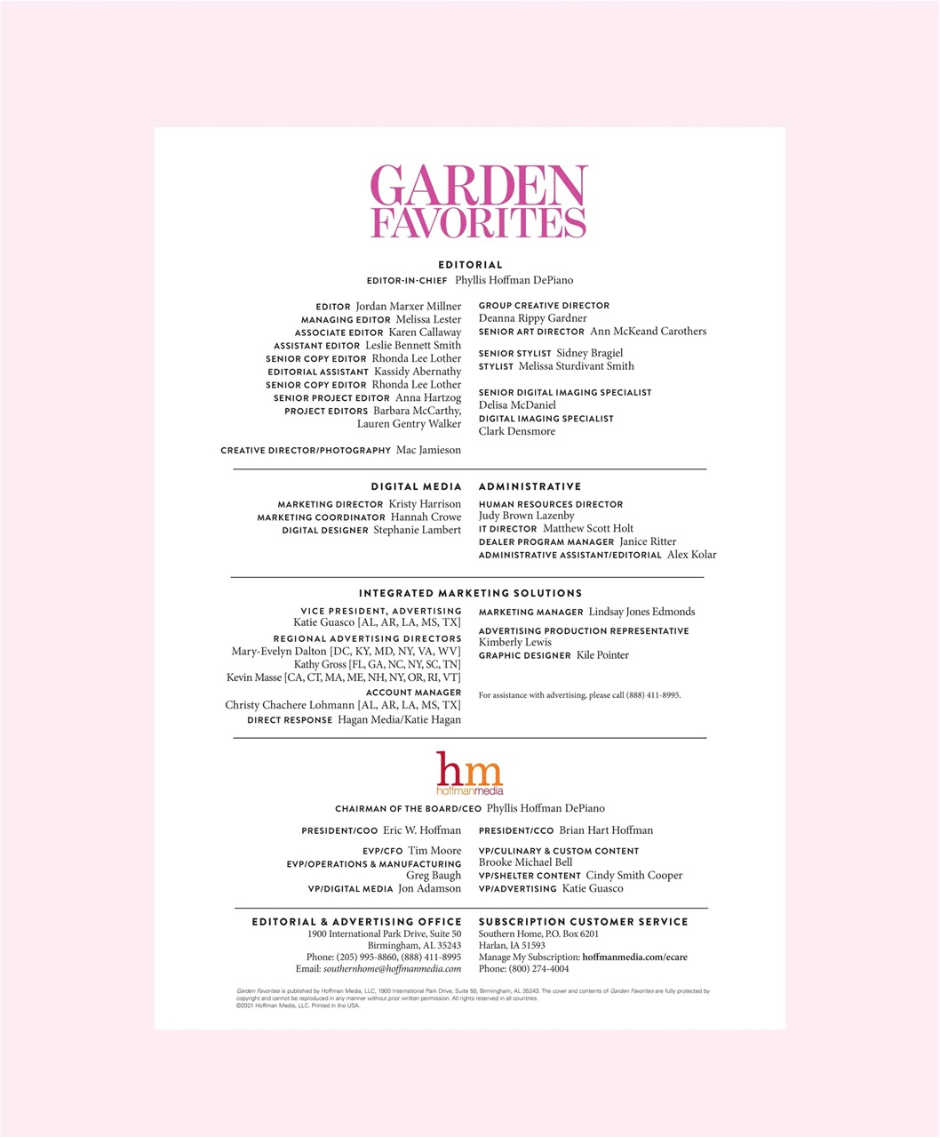 Southern Home Preview Pages