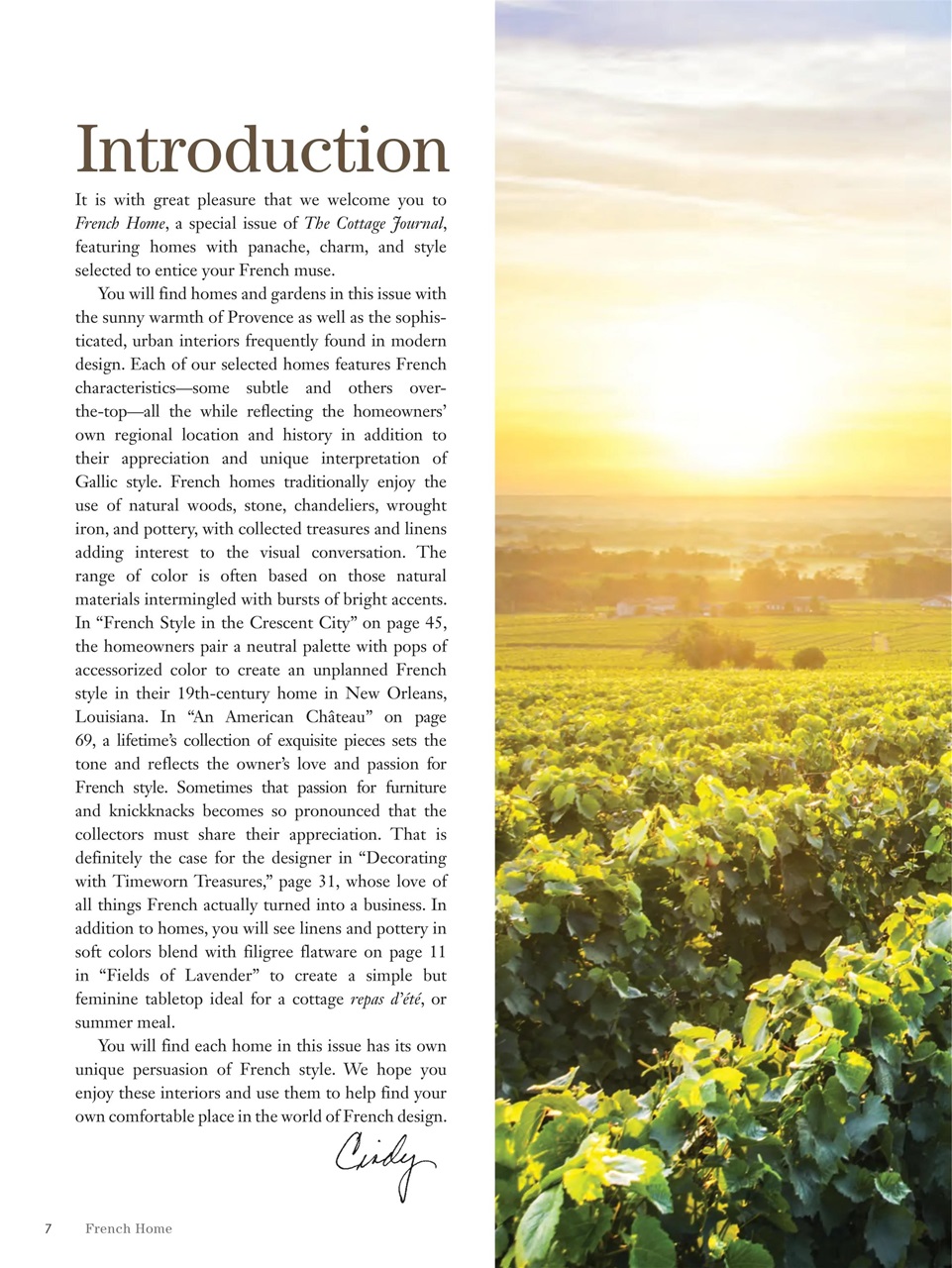 The Cottage Journal Preview Pages