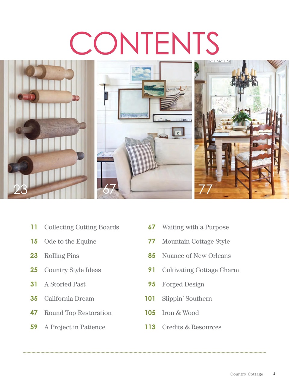 The Cottage Journal Preview Pages